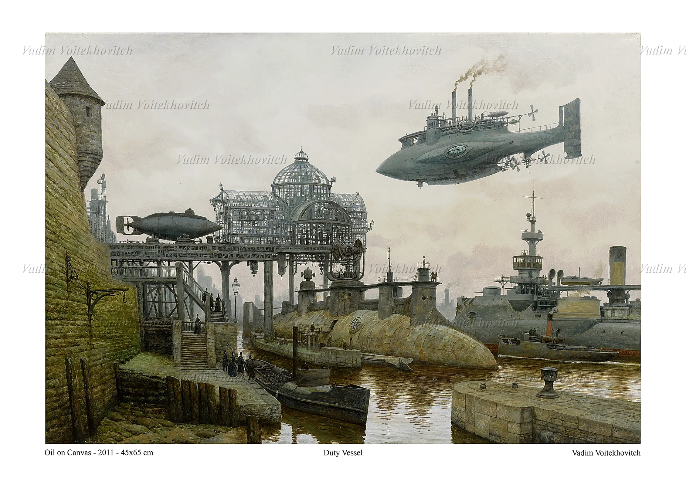 Steampunk Poster Duty Vessel by Vadim Voitekhovitch