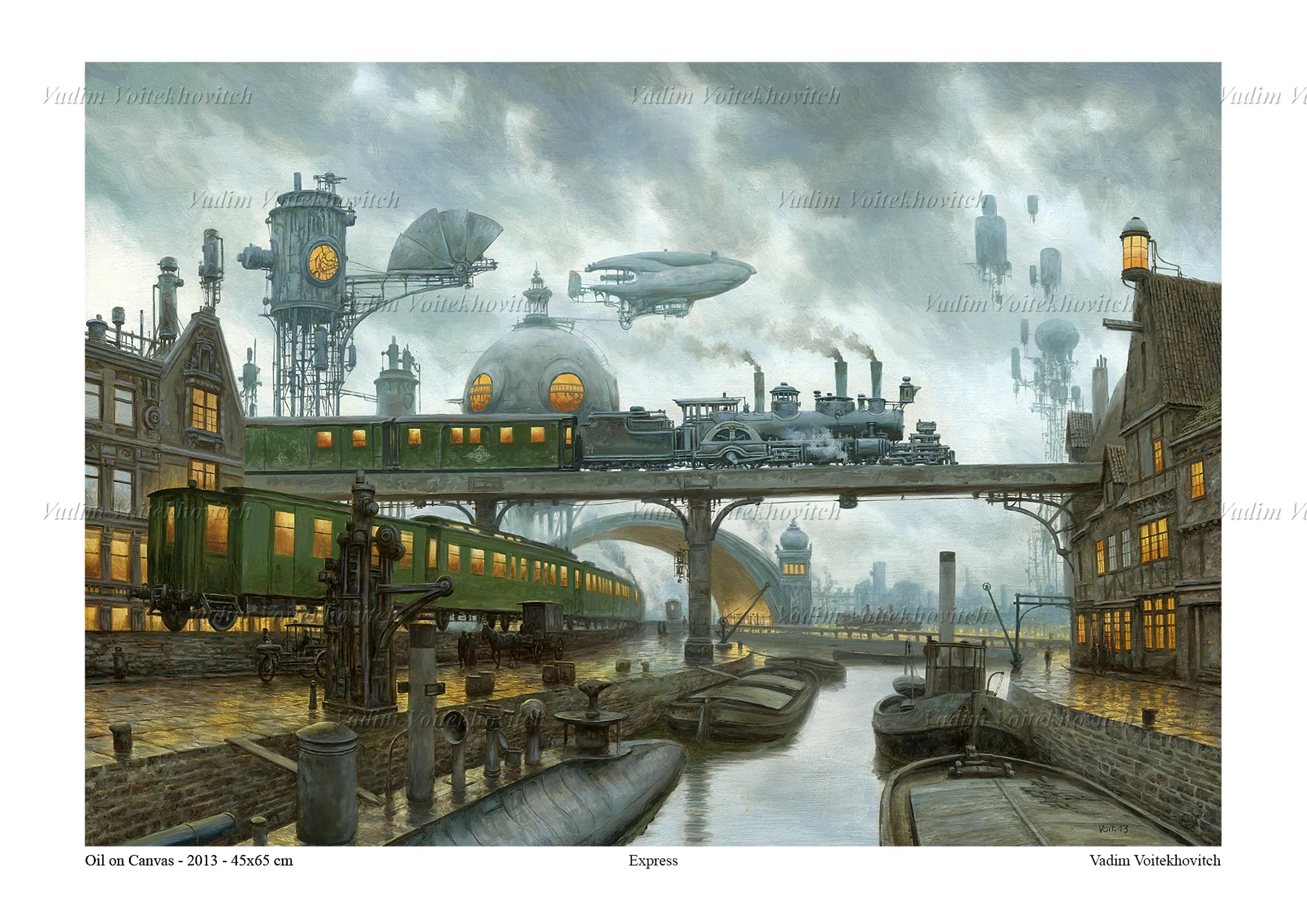 Steampunk Poster Express by Vadim Voitekhovitch