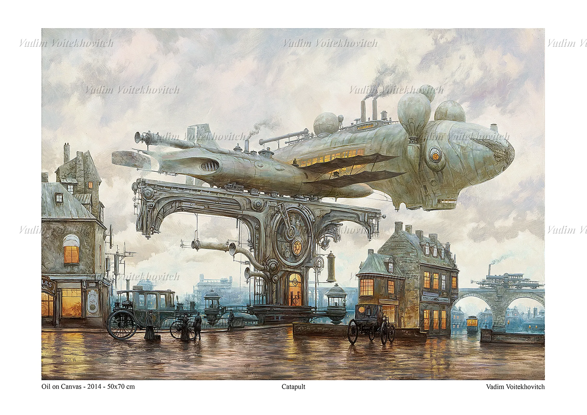 Steampunk Poster Catapult by Vadim Voitekhovitch